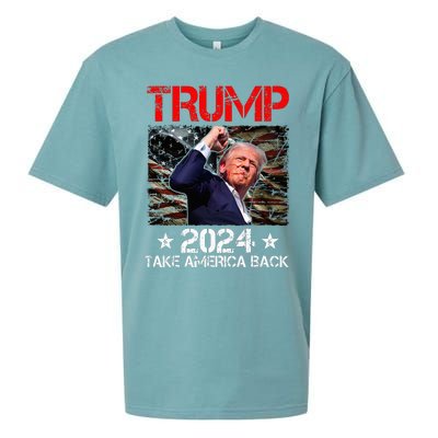 Trump Fist Pump Shot At Trump 2024 Trump Survives Rally Sueded Cloud Jersey T-Shirt