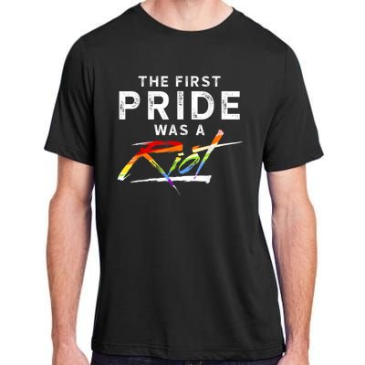 The First Pride Was A Riot LGBT Adult ChromaSoft Performance T-Shirt