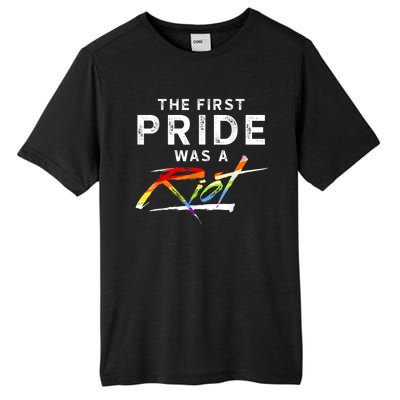 The First Pride Was A Riot LGBT Tall Fusion ChromaSoft Performance T-Shirt