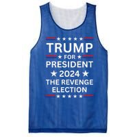 Trump For President 2024 The Revenge Election Political 2024 Cute Gift Mesh Reversible Basketball Jersey Tank