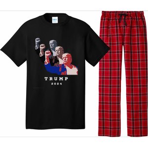 Trump For President 2024 Election Fight Pajama Set