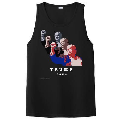 Trump For President 2024 Election Fight PosiCharge Competitor Tank