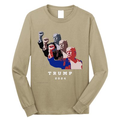 Trump For President 2024 Election Fight Long Sleeve Shirt