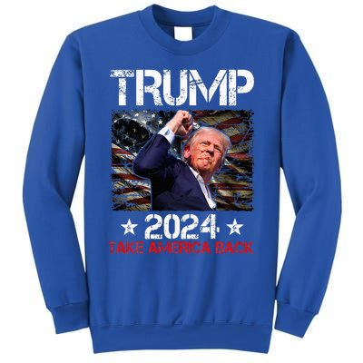 Trump Fist Pump Shot At Trump 2024 Trump Survives Rally Sweatshirt