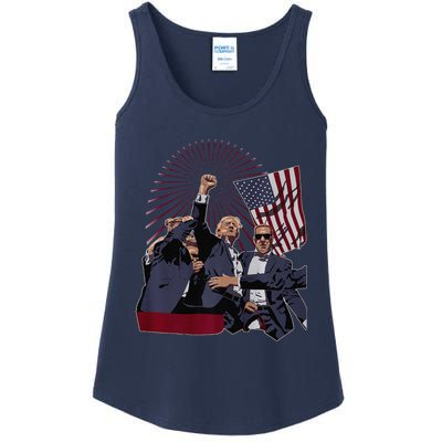 Trump Fist Pump Ladies Essential Tank