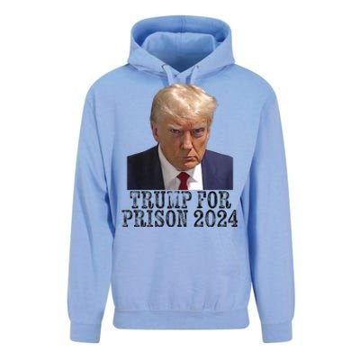 Trump For Prison 2024 Mug Shot Election Campaign Arrest Joke Unisex Surf Hoodie