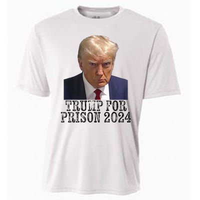 Trump For Prison 2024 Mug Shot Election Campaign Arrest Joke Cooling Performance Crew T-Shirt