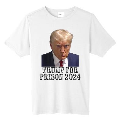 Trump For Prison 2024 Mug Shot Election Campaign Arrest Joke Tall Fusion ChromaSoft Performance T-Shirt