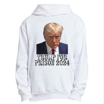 Trump For Prison 2024 Mug Shot Election Campaign Arrest Joke Urban Pullover Hoodie