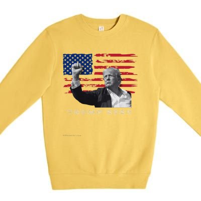 Trump For President 2024 Patriotic Triumph Maga Premium Crewneck Sweatshirt