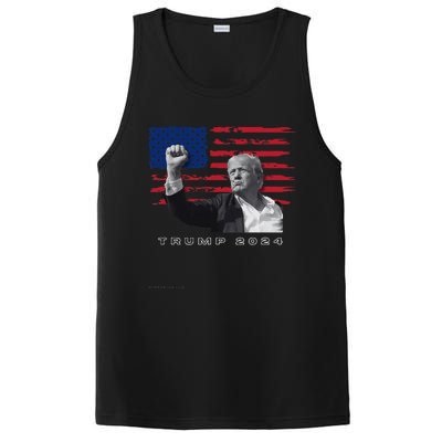 Trump For President 2024 Patriotic Triumph Maga PosiCharge Competitor Tank