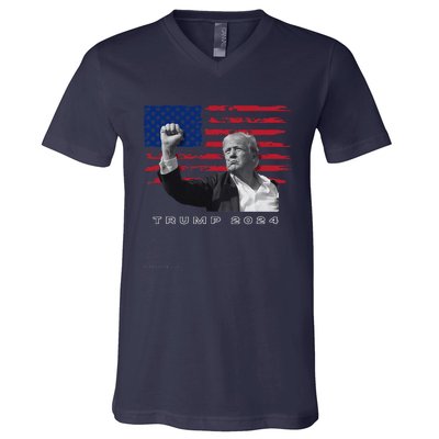 Trump For President 2024 Patriotic Triumph Maga V-Neck T-Shirt