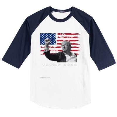 Trump For President 2024 Patriotic Triumph Maga Baseball Sleeve Shirt