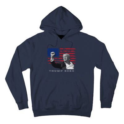 Trump For President 2024 Patriotic Triumph Maga Tall Hoodie