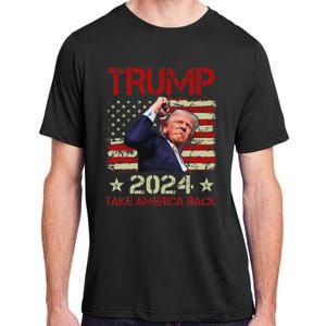 Trump Fist Pump Survives 2024 Rally Bold Design Adult ChromaSoft Performance T-Shirt