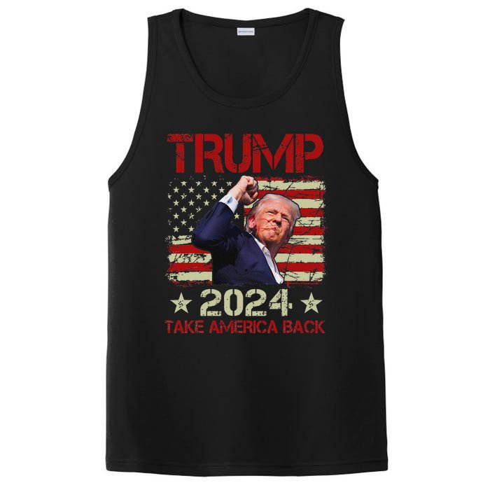 Trump Fist Pump Survives 2024 Rally Bold Design PosiCharge Competitor Tank