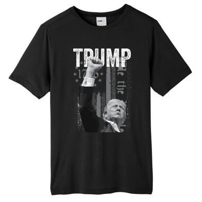 Trump Fist Pump 2024 Pennsylvania Rally Great Gift Tall Fusion ChromaSoft Performance T-Shirt