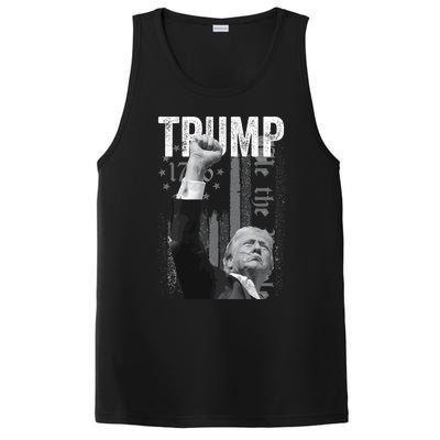 Trump Fist Pump 2024 Pennsylvania Rally Great Gift PosiCharge Competitor Tank