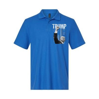 Trump Fist Pump 2024 Pennsylvania Rally Great Gift Softstyle Adult Sport Polo