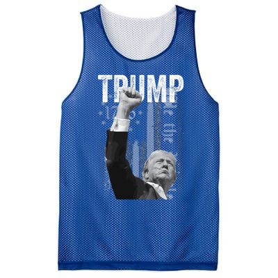 Trump Fist Pump 2024 Pennsylvania Rally Great Gift Mesh Reversible Basketball Jersey Tank