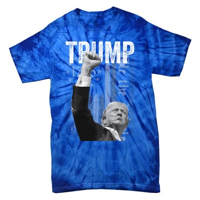 Trump Fist Pump 2024 Pennsylvania Rally Great Gift Tie-Dye T-Shirt