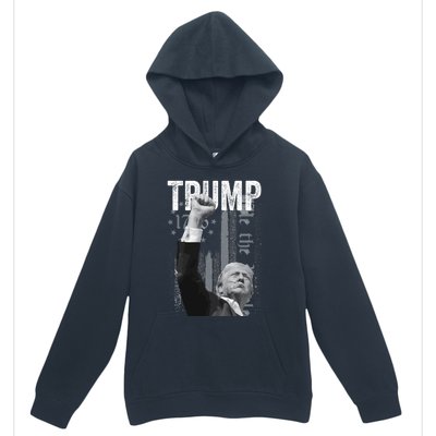 Trump Fist Pump 2024 Pennsylvania Rally Great Gift Urban Pullover Hoodie