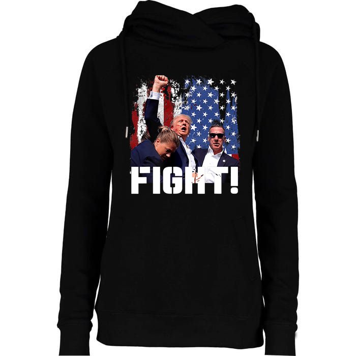 Trump Fight Pennsylvania 2024 Womens Funnel Neck Pullover Hood