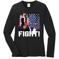 Trump Fight Pennsylvania 2024 Ladies Long Sleeve Shirt