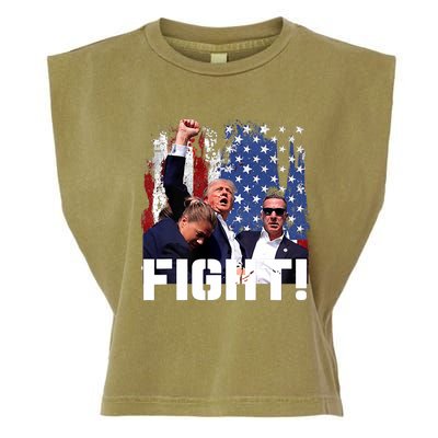 Trump Fight Pennsylvania 2024 Garment-Dyed Women's Muscle Tee