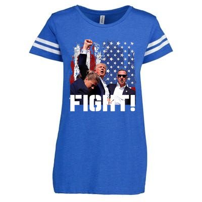 Trump Fight Pennsylvania 2024 Enza Ladies Jersey Football T-Shirt