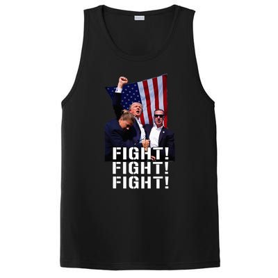 Trump Fist Pumped Fight Pray For Trump America PosiCharge Competitor Tank