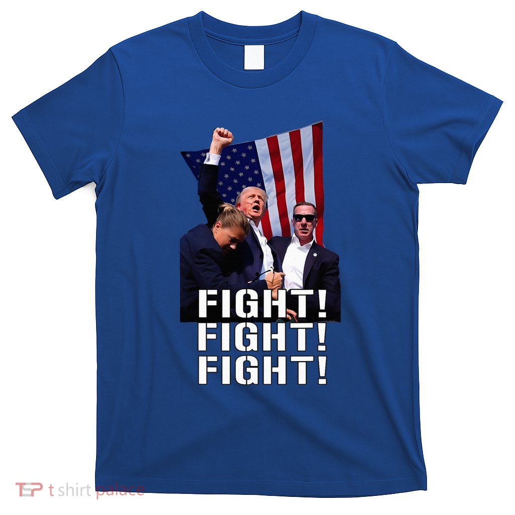 Trump Fist Pumped Fight Pray For Trump America T-Shirt
