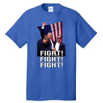 Trump Fist Pumped Fight Pray For Trump America Tall T-Shirt