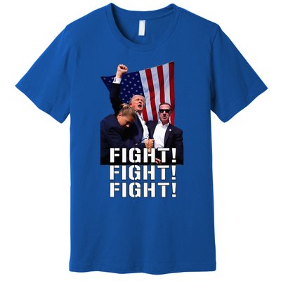 Trump Fist Pumped Fight Pray For Trump America Premium T-Shirt