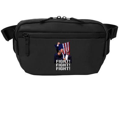 Trump Fist Pumped Fight Pray For Trump America Crossbody Pack