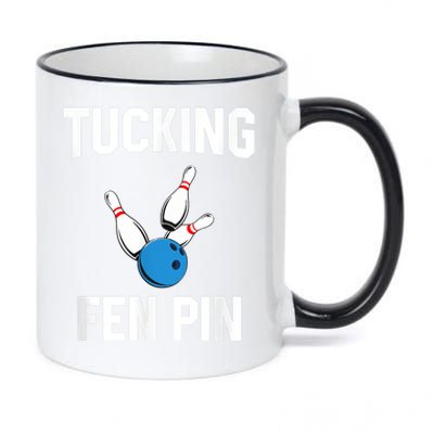 Tucking Fen Pin Funny Bowling 11oz Black Color Changing Mug