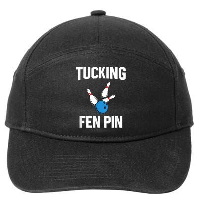 Tucking Fen Pin Funny Bowling 7-Panel Snapback Hat