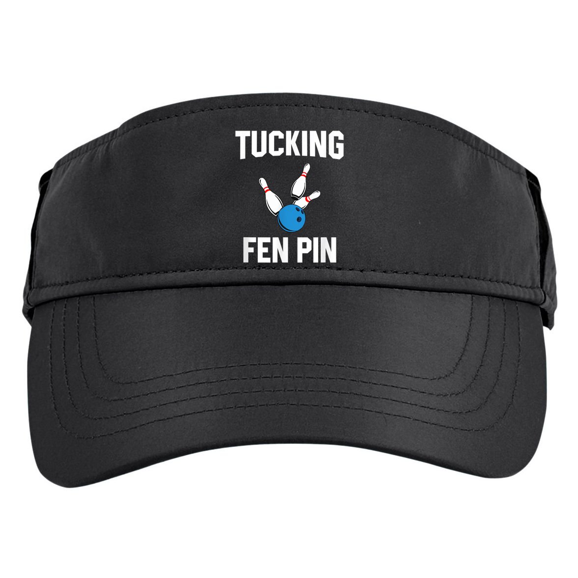 Tucking Fen Pin Funny Bowling Adult Drive Performance Visor
