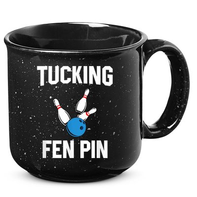 Tucking Fen Pin Funny Bowling 15oz Campfire Ceramic Mug