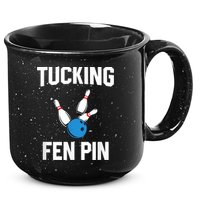 Tucking Fen Pin Funny Bowling 15oz Campfire Ceramic Mug