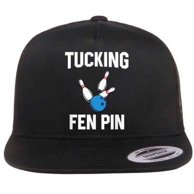 Tucking Fen Pin Funny Bowling Flatbill Hat