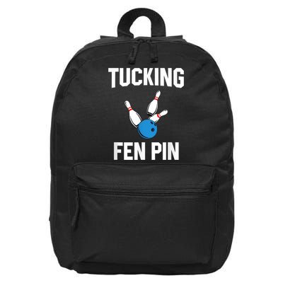 Tucking Fen Pin Funny Bowling 16 in Basic Backpack