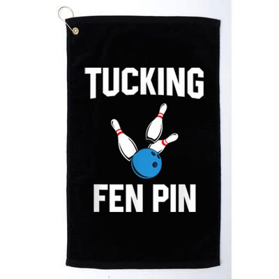 Tucking Fen Pin Funny Bowling Platinum Collection Golf Towel