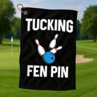 Tucking Fen Pin Funny Bowling Golf Towel
