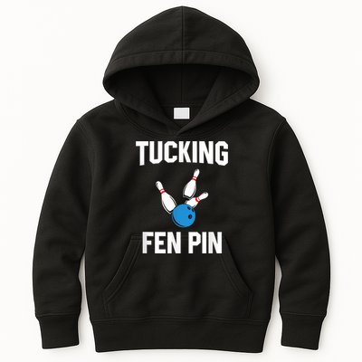 Tucking Fen Pin Funny Bowling Kids Hoodie