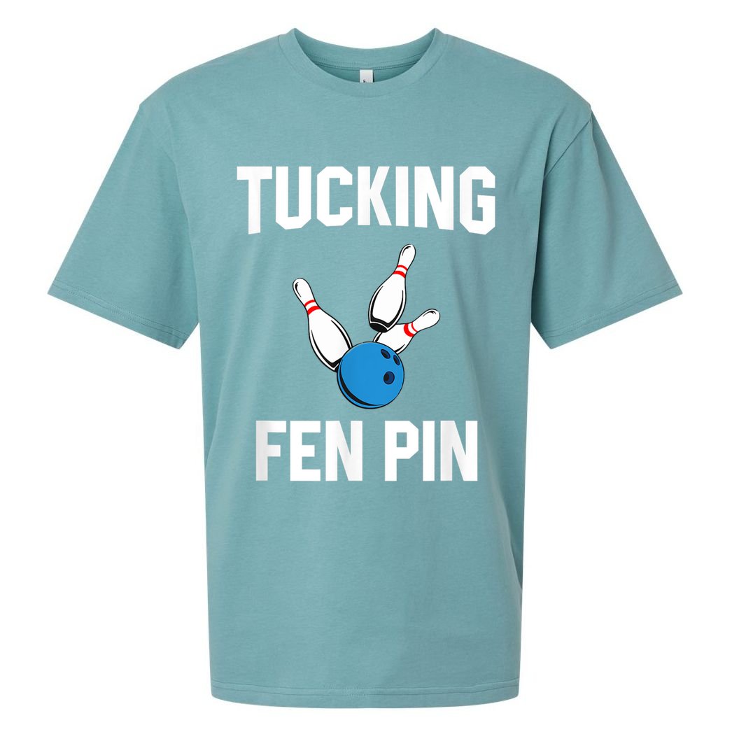Tucking Fen Pin Funny Bowling Sueded Cloud Jersey T-Shirt