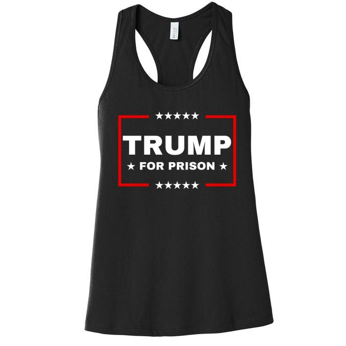 Trump For Prison Anti Trump Women's Racerback Tank