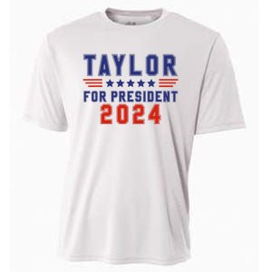 Taylor For President 2024 Funny Taylor First Name Cooling Performance Crew T-Shirt