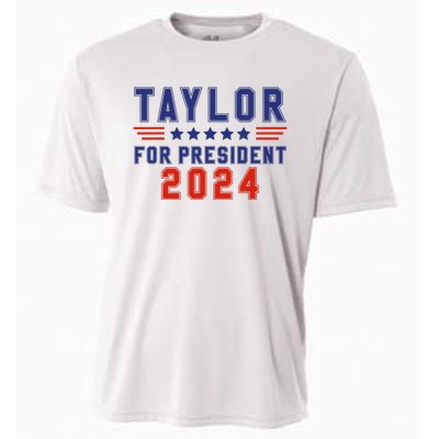 Taylor For President 2024 Funny Taylor First Name Cooling Performance Crew T-Shirt