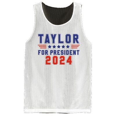 Taylor For President 2024 Funny Taylor First Name Mesh Reversible Basketball Jersey Tank